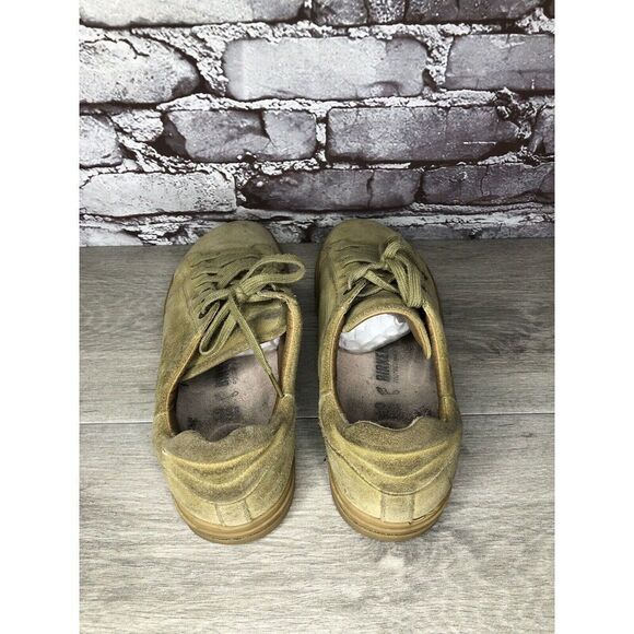 Birkenstock Brown Suede Lace Up Low Comfort Sneakers Shoes Women Sz 41EU/10M US - Picture 5 of 16